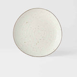 Dinner Plate Organic Shape 23cm Fleck Glaze