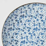 Dinner Plate 23cm Blue Daisy Glaze