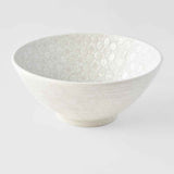 Udon Bowl 19.5cm White Star Glaze