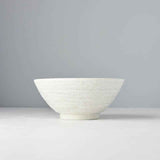 Udon Bowl 19.5cm White Star Glaze
