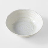 Darrahopens Gift & Novelty > Novelty > Novelty Gifts Bowl 13.5cm White Spiral Glaze