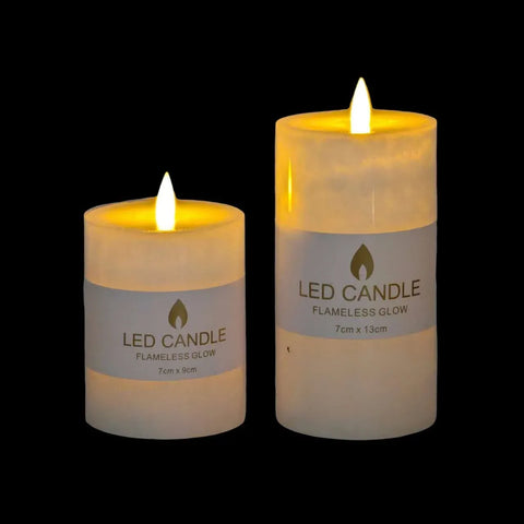Bulk 24 Flameless Led Candle 7x13cm White & Cream In Australia - Darrahopens