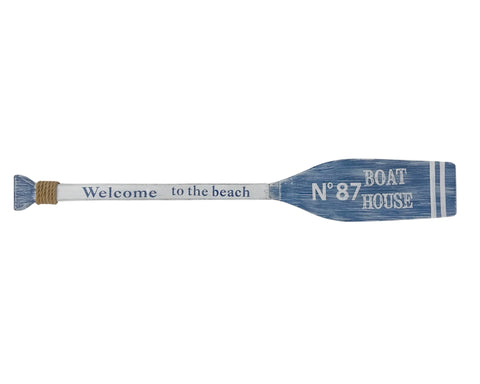 Wooden Nautical Oar Lrg 101x14.5x3.3cm In Australia - Darrahopens