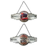 Bulk 12 Route 66 Mancave Haning Metal Sign 18x40cm 2 Asst In Australia - Darrahopens