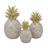 Bulk 3 Pineapple Decor Polyresin Lrg 13x15cm In Australia - Darrahopens