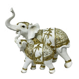 Bulk 4 Resin Gold Palm Elephant Mum & Bub In Australia - Darrahopens