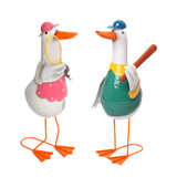 Bulk 6 Metal Sports Duck Garden Decor 16x13x37cm 2 Asst In Australia - Darrahopens