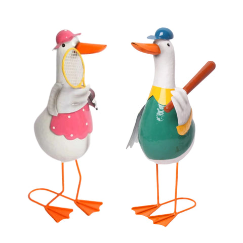 Bulk 6 Metal Sports Duck Garden Decor 16x13x37cm 2 Asst In Australia - Darrahopens