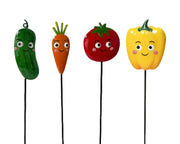 Bulk 24 Metal Mini Fruit And Vegetable Garden Stake 7x30cm 4 Asst In Australia - Darrahopens
