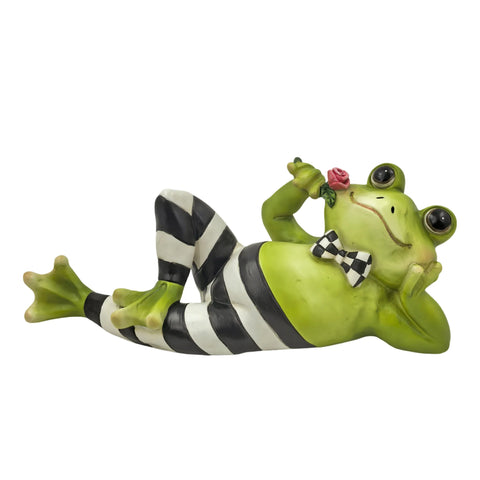 Bulk 6 Polyresin Lying Frog Decor In Australia - Darrahopens