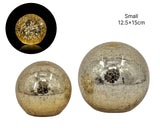 Bulk 8 Gold Crackle Led Globe Sml 12x12x10.5cm In Australia - Darrahopens