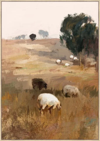 Grazing Sheep Artwork