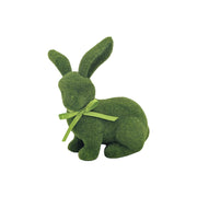 Bulk 6 Flocked Green Rabbit 25cm In Australia - Darrahopens
