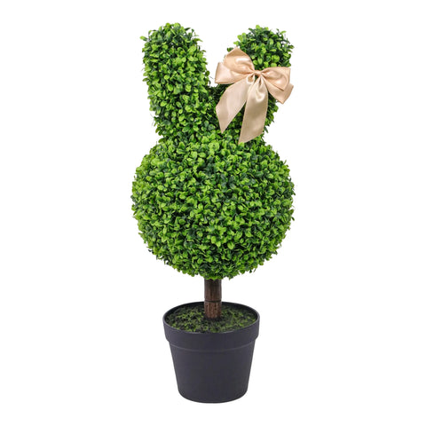 Bulk 2 Artificial Bunny Shaped Topiary Tree 25x60cm In Australia - Darrahopens
