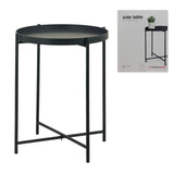 Bulk 4 Round Metal Tray Table Black 38x50cmh In Australia - Darrahopens