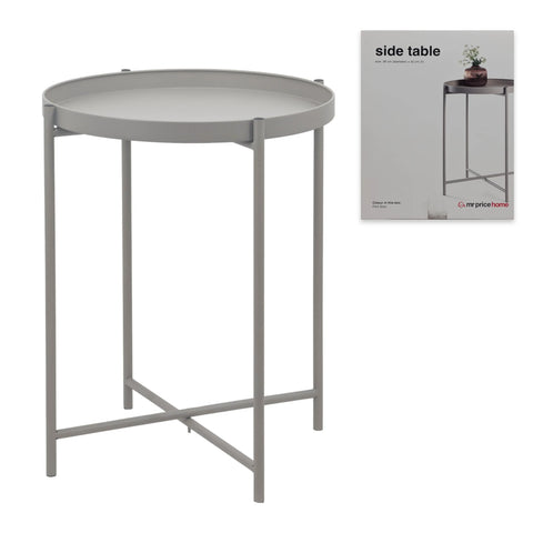 Bulk 4 Round Metal Tray Table Cream 38x50cmh In Australia - Darrahopens