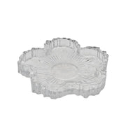 Bulk 24 Clear Glass Candle Plate Flower Shape 11.5x1.8cm In Australia - Darrahopens