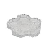 Bulk 24 Clear Glass Candle Plate Flower Shape 11.5x1.8cm In Australia - Darrahopens