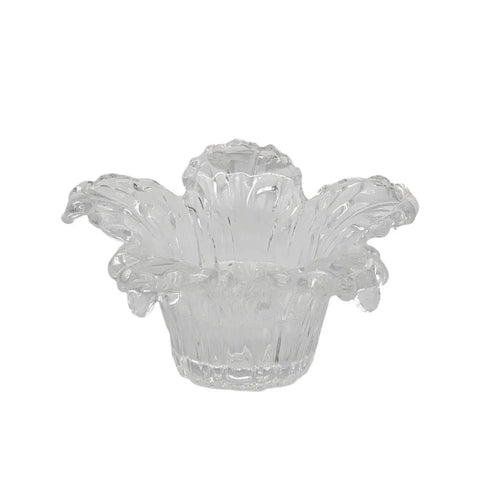 Clear Glass Candle Holder Flower Shape 12.5x6cm In Australia - Darrahopens
