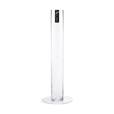 Bulk 24 Clear Slim Glass Vase With Base In Australia - Darrahopens