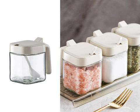 Bulk 12 Glass Seasoning Jar W Spoon 300ml In Australia - Darrahopens
