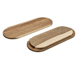 Bulk 8 Wooden Serving Board Oval 50x20x1.5cm In Australia - Darrahopens
