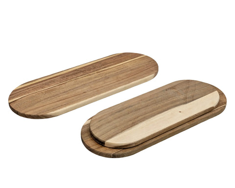 Bulk 8 Wooden Serving Board Oval 50x20x1.5cm In Australia - Darrahopens