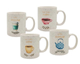 Bulk 24 Morning Brew Porcelain Mug 355ml 4 Asst In Australia - Darrahopens