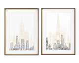 Bulk 2 Cityscape 2toned Framed Wallart 50x70cm 2 Asst In Australia - Darrahopens