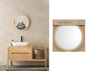 Bulk 4 Ps Round Wall Mirror 50cm