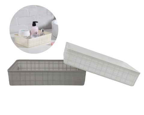 Bulk 24 Plastic Rect Storage Tray 32x23x6.8cm 2 Asst In Australia - Darrahopens