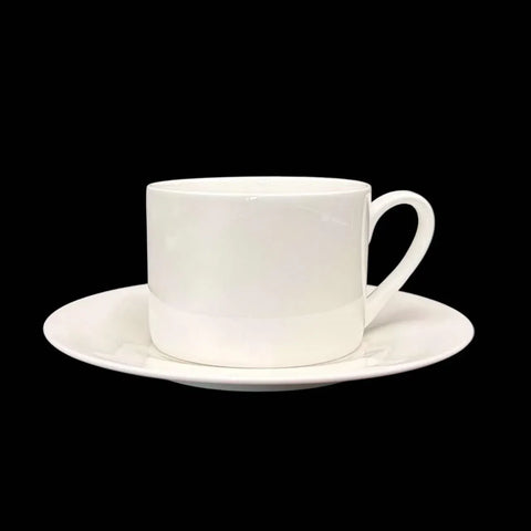 Bulk 24 White Bone China Cup & Saucer 240ml In Australia - Darrahopens