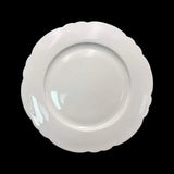 Bulk 24 White Bone China Scalloped Plate 27.5cm 11inch In Australia - Darrahopens