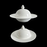 Bulk 12 White Fine Bone China Butter Dish In Australia - Darrahopens