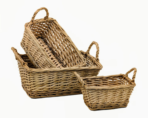 Bulk 6 Willow Catering Baskets s3 29x24x13cmh In Australia - Darrahopens