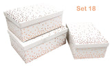 Bulk 2 White Gift Box Foiled Confetti set18 43x34x16cm In Australia - Darrahopens