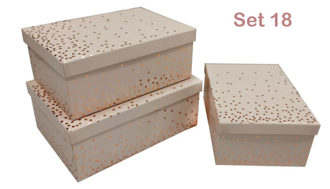 Bulk 2 Pink Gift Box Foiled Confetti Set set18 43x34x16cm In Australia - Darrahopens