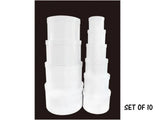 Bulk 2 Round White Gift Boxes Set Of 10 42x25cm In Australia - Darrahopens