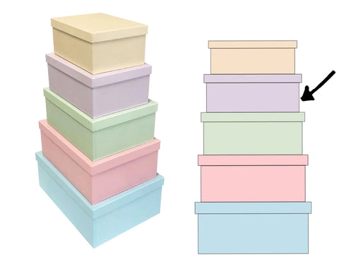 Bulk 2 Macaron Purple Gift Box Set 18 43x34x16cm In Australia - Darrahopens