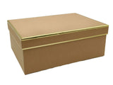 Bulk 2 Foiled Rim Kraft Gift Box Set 18 43x34x16cm In Australia - Darrahopens