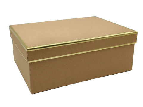 Bulk 2 Foiled Rim Kraft Gift Box Set 18 43x34x16cm In Australia - Darrahopens