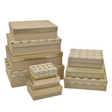 Bulk 3 Kraft Foiled Gift Box Set Of 10 37x27x11cm In Australia - Darrahopens