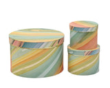 Marble Gift Boxes Round W Foiled Rim Set Of 10 42x25cm In Australia - Darrahopens