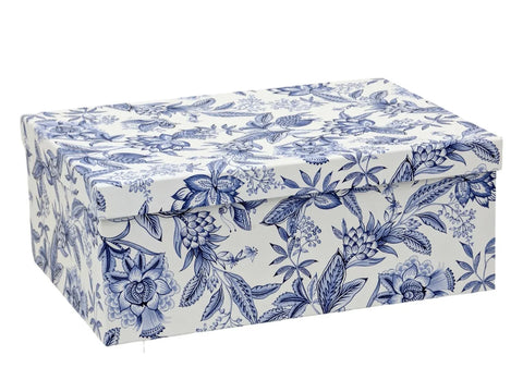 White Blue Floral Gift Box Set 18 43x34x16cm In Australia - Darrahopens