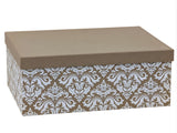 Kraft Damask Gift Box Set 18 43x34x16cm In Australia - Darrahopens