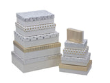 Bulk 3 White Elegance Foiled Gift Box Set 10 37x27x11cm In Australia - Darrahopens