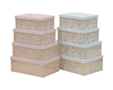 Bulk 2 Gold Foiled Floral Gift Box Set 18 43x34x16cm 2 Asst Cols In Australia - Darrahopens
