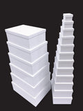 Bulk 2 Gift Box Rec Set Of 18 White Gloss