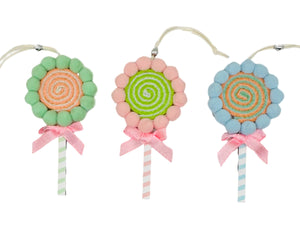 bulk 24 Xmas Pastel Pompom Assort 11cm