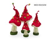 Bulk 4 Xmas Quirky Mushroom Med 45x15cm In Australia - Darrahopens